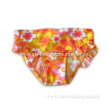 Girls' Swimwear with Allover Flowers Printed Fabric
